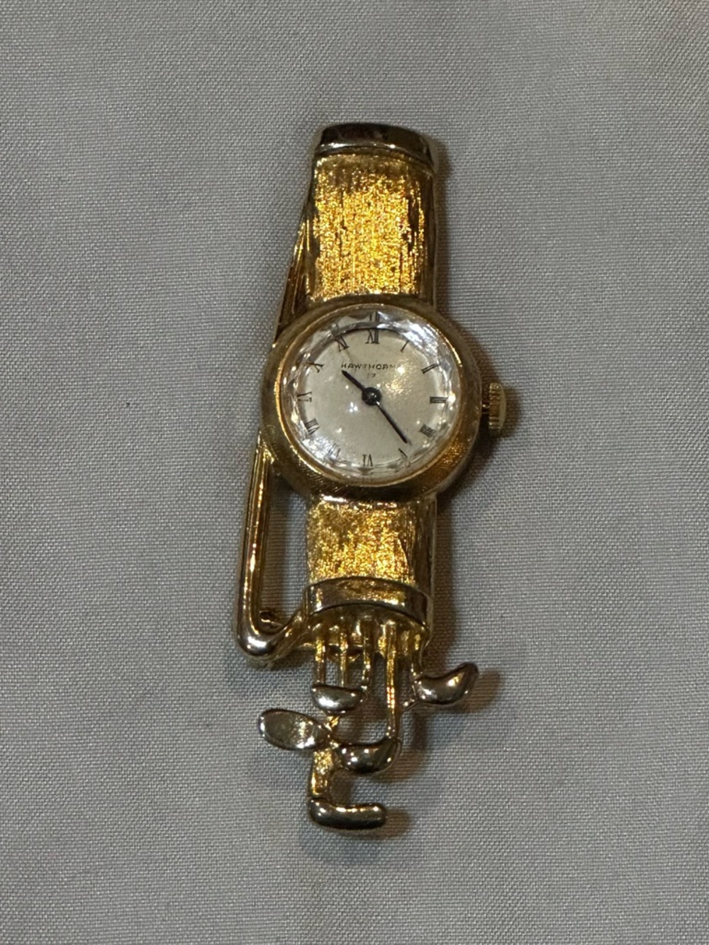 Vintage Gold-tone Ladies Gold Watch Pendant
